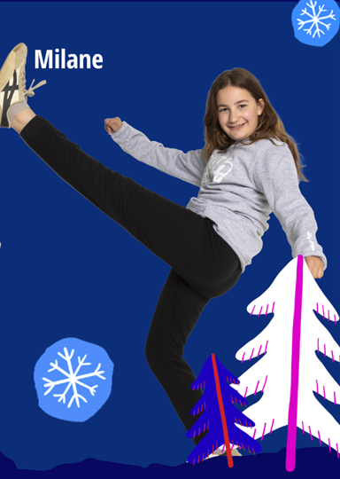 Milane enfant parrainée 24h Tremblant 2024