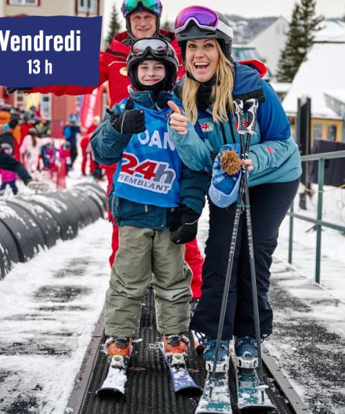 premières traces des enfants 24h tremblant