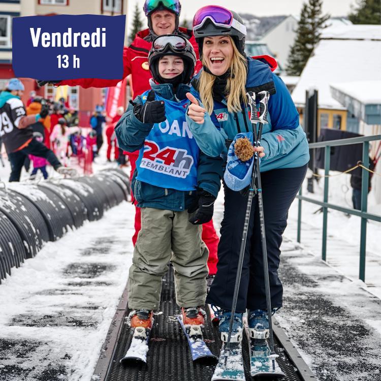 premières traces des enfants 24h tremblant