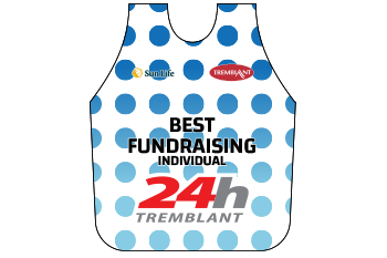 blue Polka-Dot Bib 24h Tremblant