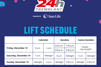 lift schedule 24h tremblant 2024